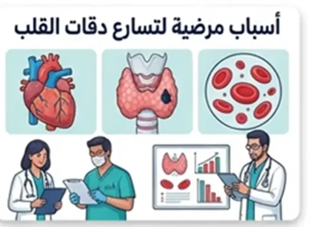 أسباب مرضية لتسارع دقات القلب